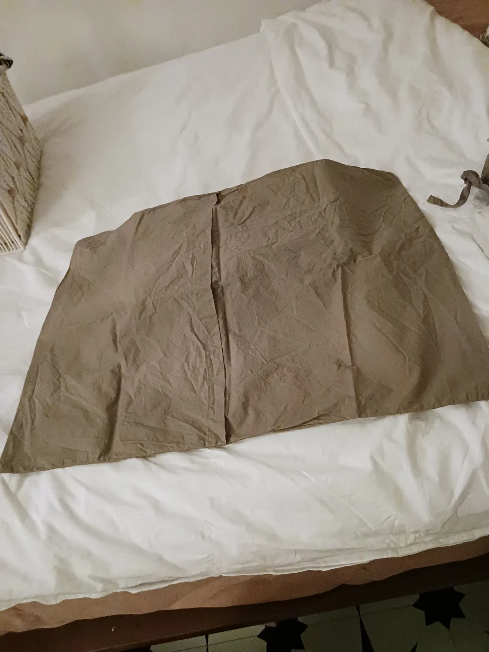 Quince Organic Cotton Percale Duvet Cover Set with 1 Sham EUC